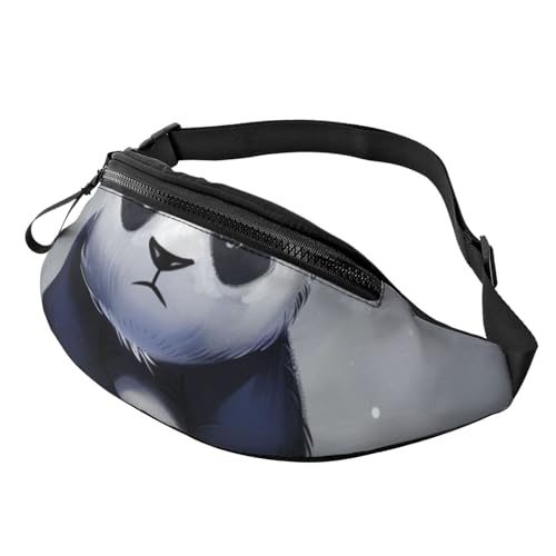 Panda bedruckte Bauchtasche für Damen und Herren, Crossbody-Bauchtasche mit verstellbarem Riemen für Wandern, Laufen, Reisen, Radfahren, Schwarz , Einheitsgröße, Wanderrucksack Panda bedruckte Bauchtasche für Damen und Herren, Crossbody-Bauchtasche mit verstellbarem Riemen für Wandern, Laufen, Reisen, Radfahren, Schwarz , Einheitsgröße, Wanderrucksack von LRHCNZDCP