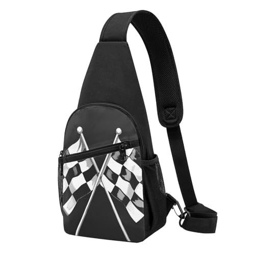 Schwarz-weiße Formel, karierte Flaggenmuster, bedruckte Brusttasche, Schultertasche für Herren und Damen, Outdoor-Umhängetasche, Bauchtasche, Wandern, Brusttaschen, Sport, Tagesrucksäcke, Schwarz , Schwarz-weiße Formel, karierte Flaggenmuster, bedruckte Brusttasche, Schultertasche für Herren und Damen, Outdoor-Umhängetasche, Bauchtasche, Wandern, Brusttaschen, Sport, Tagesrucksäcke, Schwarz , von LRHCNZDCP
