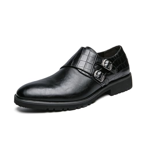 LRMYMHY Herren Double Monk Strap Slip On Loafers Leder Formell Business Classic Cap Toe Brautkleid Schuhe,Schwarz,38 EU LRMYMHY Herren Double Monk Strap Slip On Loafers Leder Formell Business Classic Cap Toe Brautkleid Schuhe,Schwarz,38 EU von LRMYMHY
