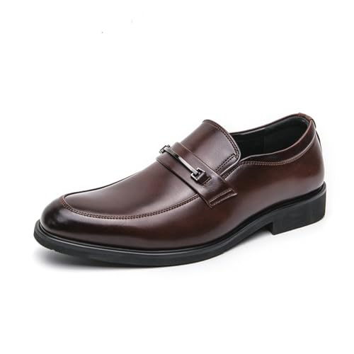 LRMYMHY Herren Slip-On Loafer Klassische Runde Zehe Smoking Hausschuhe Casual Formal Dress Schuhe,Braun,38 EU LRMYMHY Herren Slip-On Loafer Klassische Runde Zehe Smoking Hausschuhe Casual Formal Dress Schuhe,Braun,38 EU von LRMYMHY