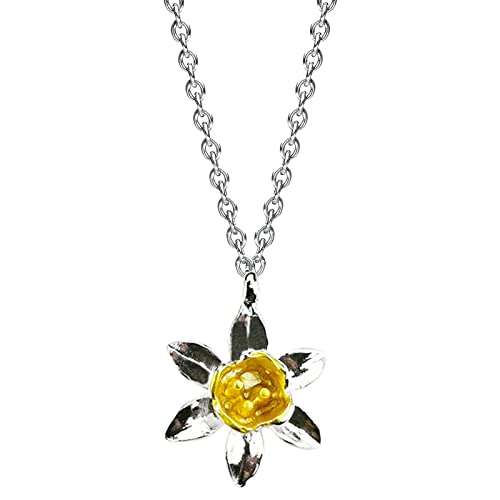 Europäischer und amerikanischer Retro-Anhänger, Halskette, weibliche Blume, Botanischer Schmuck, 12 Stück Damen-Perlenkette, 12 Stück A, Einheitsgröße von LRWEY