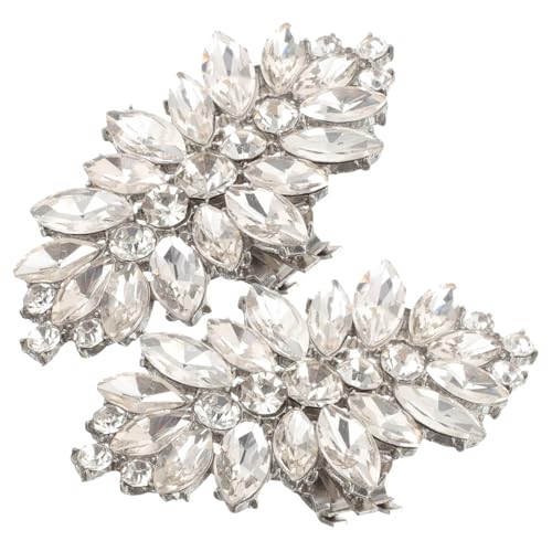 LRXIYODE Abnehmbare Strass Schuhclips für Hochzeiten Schnallen Schuhschmuck Dekorative Schuhzubehör für Damen Schuhclip mit Strasssteinen Schuhanhänger für Pumps von LRXIYODE