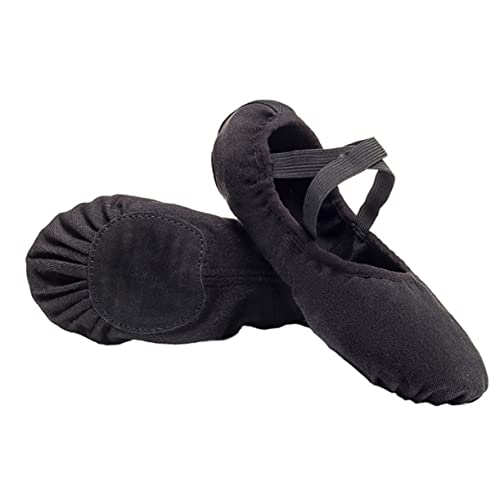 LRXIYODE 1 Paar Damen Ballettschuhe Elastischem Material Bequeme Tanzschuhe mit Rutschfester Sohle für Erwachsene für Training und Auftritte Farbe Schwarz Zufällige Farbe Zufällige Farbe von LRXIYODE
