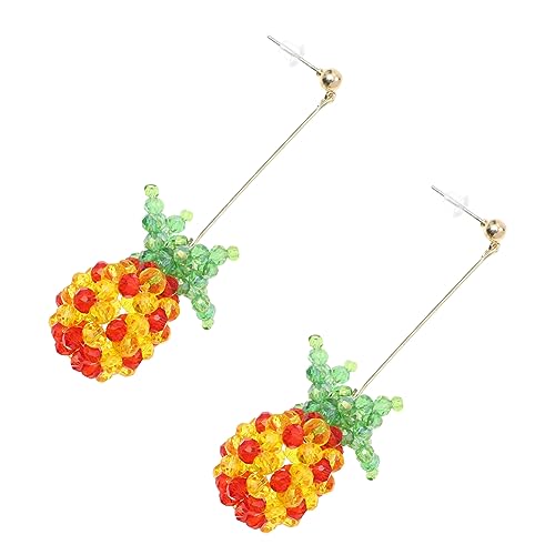 LRXIYODE 1 Paar Edelstein Ohrringe mit Kristallanhängern Silber Pineapple Strawberry Design Modebewusste Ohrringe für Damen für Alltag Partys und Besondere Anlässe LRXIYODE 1 Paar Edelstein Ohrringe mit Kristallanhängern Silber Pineapple Strawberry Design Modebewusste Ohrringe für Damen für Alltag Partys und Besondere Anlässe von LRXIYODE