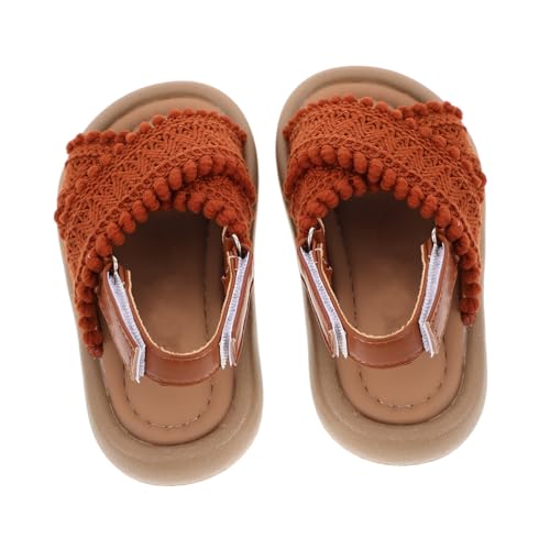 LRXIYODE 1 Paar Kindersandalen Im Ethno-stil: Atmungsaktive -sandalen Für Kleinkinder, Bequeme Sommer-strandschuhe Für Mädchen von LRXIYODE