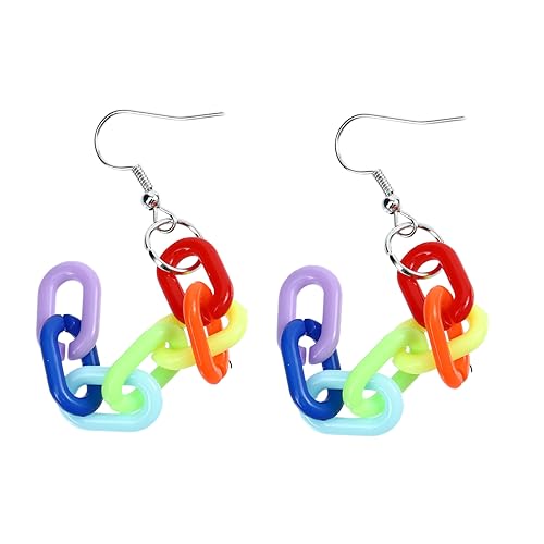 LRXIYODE 1 Paar Regenbogenfarbene Tropfenohrringe für Frauen Extravaganter Schmuck mit Feiner Verarbeitung für Besondere Anlässe Wie Valentinstag Geburtstage und Weihnachten LRXIYODE 1 Paar Regenbogenfarbene Tropfenohrringe für Frauen Extravaganter Schmuck mit Feiner Verarbeitung für Besondere Anlässe Wie Valentinstag Geburtstage und Weihnachten von LRXIYODE