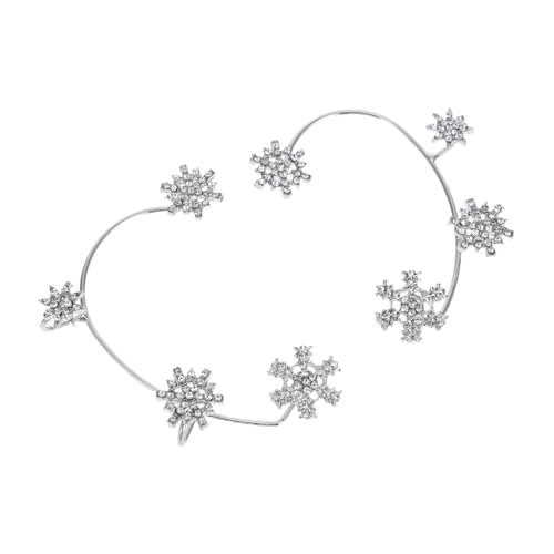 LRXIYODE 1 Paar Schneeflocken Ohrringe mit Strass Elegantes Ohr Cuff Design Ohrstecker Ohrloch für Besondere Anlässe Links Rechts LRXIYODE 1 Paar Schneeflocken Ohrringe mit Strass Elegantes Ohr Cuff Design Ohrstecker Ohrloch für Besondere Anlässe Links Rechts von LRXIYODE