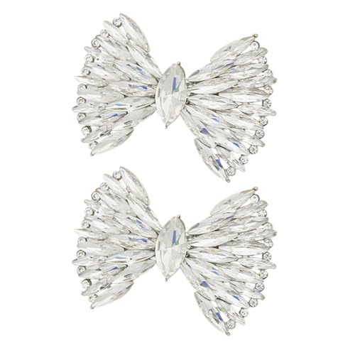LRXIYODE 1 Paar Schuhdekoration Abnehmbaren Schleifen Clips für Damen Schuhe Ornamente Vielseitig Einsetzbar für Hochzeits und Alltagsmode von LRXIYODE