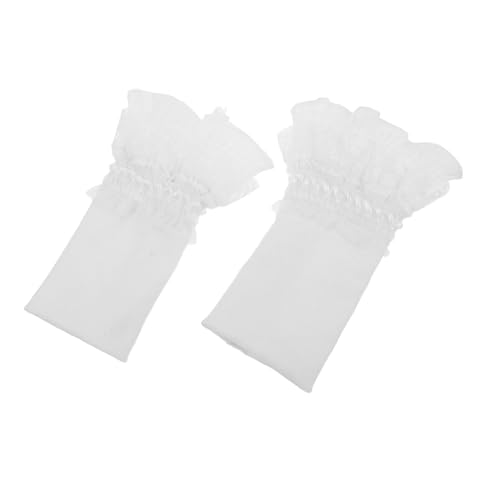 LRXIYODE 2er-pack Manschetten Aus Polyester Mit Blumenmuster Elegante Puffärmel Falsche Handgelenkmanschetten Für Die Bankettdekoration Bequeme Handmanschetten Für Damen von LRXIYODE