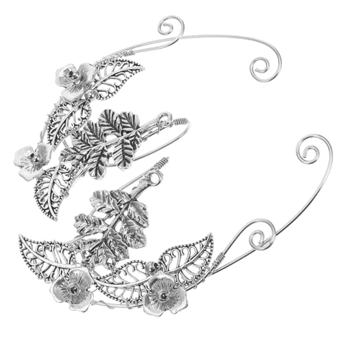 LRXIYODE 1 Paar Zierliche Elfen Ohrclips Legierung Ohrmanschetten für Damen Modischer Ohrschmuck Piercing für Besondere Anlässe und Alltag von LRXIYODE