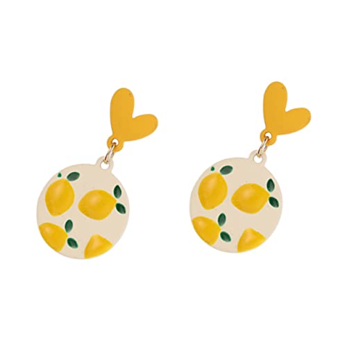 LRXIYODE 1 Paar Zitronen Ohrringe für Damen Silber Dangle Ohrstecker im Leicht und Tragbar für Besondere Anlässe und LRXIYODE 1 Paar Zitronen Ohrringe für Damen Silber Dangle Ohrstecker im Leicht und Tragbar für Besondere Anlässe und von LRXIYODE