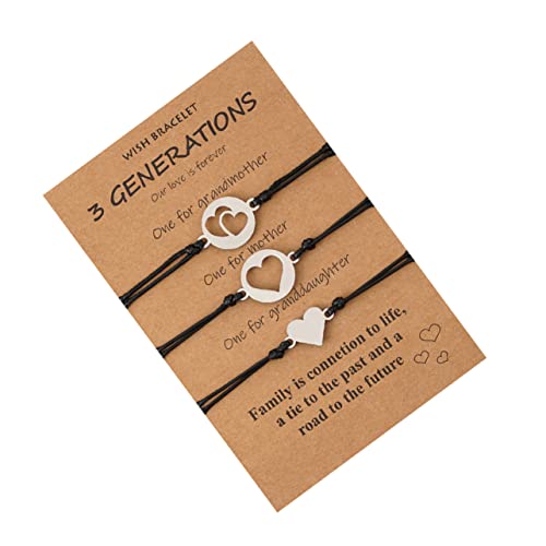 LRXIYODE 1 Set Ausgeschnittenes Herzarmband Kordelarmband Geflochtene Armbänder Herz Matching Armband Tochter Armband Tochter Armreif Verstellbare Handkette Wachsseil LRXIYODE 1 Set Ausgeschnittenes Herzarmband Kordelarmband Geflochtene Armbänder Herz Matching Armband Tochter Armband Tochter Armreif Verstellbare Handkette Wachsseil von LRXIYODE