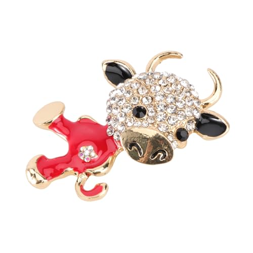 LRXIYODE 1 Stück Cartoon Kalb Brosche silvester brosche Neujahrsbrosche Niedliche Tier Brosche Mode Brosche Jahrestagsbrosche Festival-Brosche Kleiderabzeichen Anstecknadel Legierung rot LRXIYODE 1 Stück Cartoon Kalb Brosche silvester brosche Neujahrsbrosche Niedliche Tier Brosche Mode Brosche Jahrestagsbrosche Festival-Brosche Kleiderabzeichen Anstecknadel Legierung rot von LRXIYODE