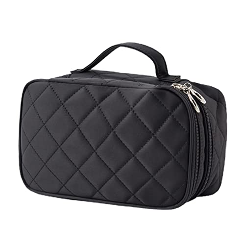 LRXIYODE 1 Stück Doppeltes Kosmetik Aufbewahrungsbeutel mit Spiegel wasserdichte Reisetasche für Reisebedarf Multifunktionale Toilettentasche für Männer und für Make Up und Pflegeprodukte von LRXIYODE