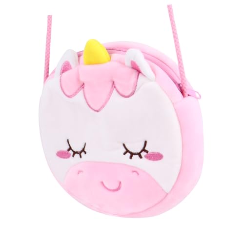 LRXIYODE 1stück Einzigartige Einhorn Umhängetasche Für Kreative Tasche Mit Reißverschluss Süßes Design Zartem Rosa Für Alltag Und Ausflüge Für Kleine von LRXIYODE
