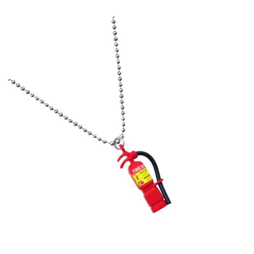 LRXIYODE 1 Stück Feuerwehrlöscher Anhänger Halskette Stylische Sweaterkette für Damen Langlebiger Schmuck für Besondere Anlässe von LRXIYODE