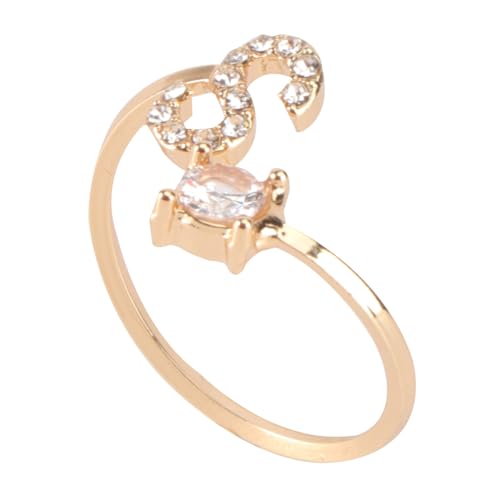 LRXIYODE 1 Stück Geteilter Buchstabenring Ringe Finger Hochzeit Für Initial Anfangsring Modering Kreativer Ring Mit Strass Besetzter Ring Golden Strasssteine LRXIYODE 1 Stück Geteilter Buchstabenring Ringe Finger Hochzeit Für Initial Anfangsring Modering Kreativer Ring Mit Strass Besetzter Ring Golden Strasssteine von LRXIYODE