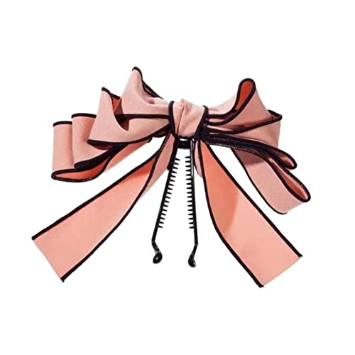 LRXIYODE 1 Stück Pferdeschwanz Halter mit Schleifen Design Bananen Haarspange für Damen Rutschfeste Haarklammer für Hairstyling Robust und Langlebig für Täglichen Gebrauch von LRXIYODE