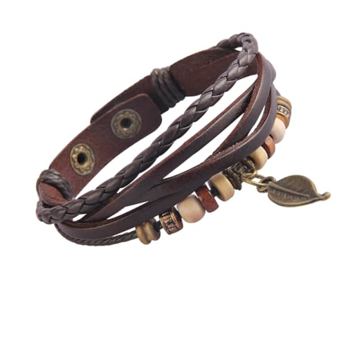 LRXIYODE Rindsleder Armband Retro Stil Einfacher Handring Kreatives Handornament Modisches Accessoire Für Damen Und Herren Freizeit Armreif Für Partys Und Alltag von LRXIYODE