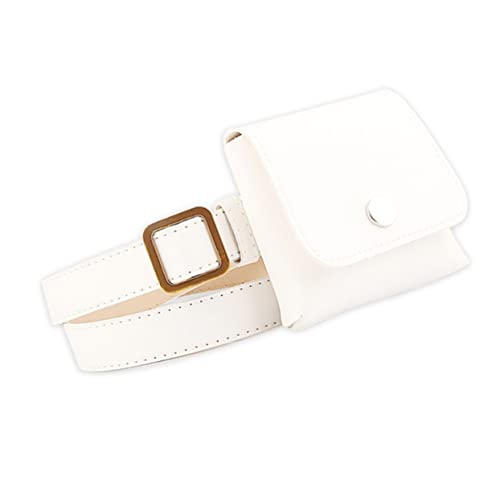 LRXIYODE Gürteltasche Weiß Brusttasche Für Männer Hüfttasche Aus Echtleder Mit Platz Für Telefon Geldbörse Schlüssel Münzen Täglicher Gebrauch Leicht Tragbar Passt Zu Alltagsoutfit von LRXIYODE