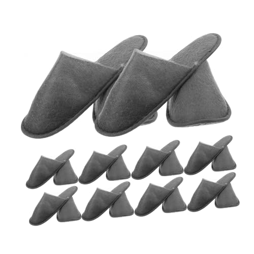 LRXIYODE 10 Paare Einweg Hausschuhe Hotel Slipper Leicht Rutschfest Universalgröße für Damen und Herren für Salon Reise Haushalt und Gästezimmer von LRXIYODE
