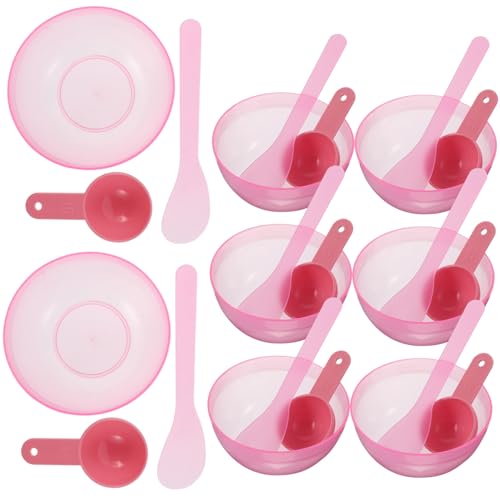 LRXIYODE 10sätze Gesichtsmasken-rührschüssel-set Aus Kunststoff Mit Stab Und Löffel Für Diy-gesichtspflege-maskenherstellung Zu Hause Oder Unterwegs von LRXIYODE