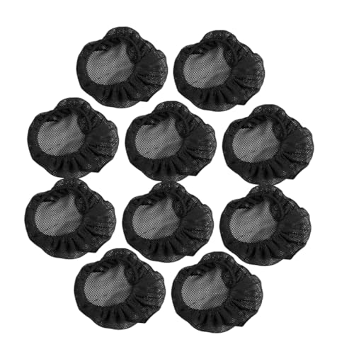 LRXIYODE 10 Stück Ballett Haarnetz für Dutt Unsichtbare Tanz Haarnetze für Damen Leichtes und Atmungsaktives Haarnetz für Ballettaufführungen Haltbar und Bequem Schwarz von LRXIYODE