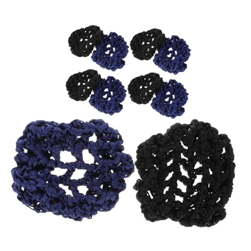 LRXIYODE 10stücke Haargummis Für Dutts Haarnetze Für Damen Zubehör Für Frauen Pferdeschwanzhalter Haarknotenabdeckungen Netz-haarnetze Für Dutts Haarnetz Für Pferdeschwanz von LRXIYODE