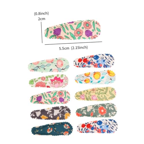 LRXIYODE 10 Stück Teiliges Blumige Haarspangen aus Stoff Leichte Haarklammern für Damen und Mädchen Modische Vielseitige Haar accessoires für Alltag und Besondere Anlässe von LRXIYODE