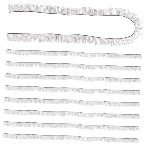 LRXIYODE 10 Stück Teiliges Braune Weiche Falsche Wimpern für Puppen DIY Lange Dichte und Geschwungene Doll Eyelashes Verstellbare Wimpernstreifen für Puppen und Bastelbedarf von LRXIYODE