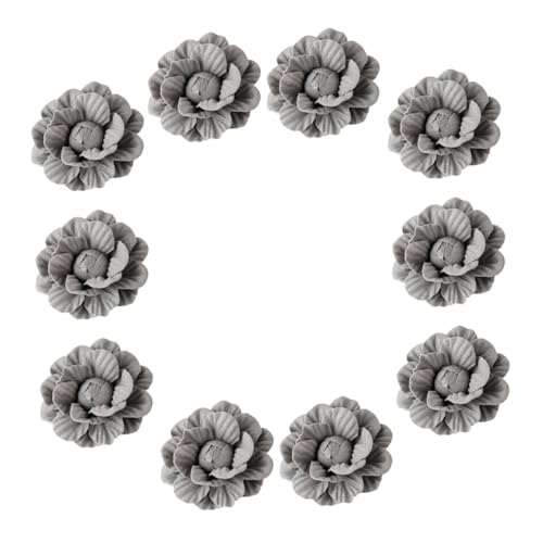LRXIYODE 10 Stück Teiliges Camellia Blüten Kleidungsschmuck aus DIY Mikrofaser Leder Langlebige Farbechte Blumen Haar und Kleidungsaccessoires für Individuelle Stilgestaltung von LRXIYODE