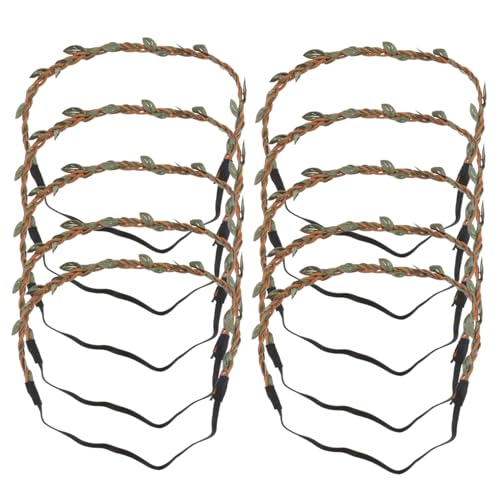 LRXIYODE 10 Stück Teiliges DIY Haarband aus Natürlichem Rebenmaterial Leichter All Match Haarschmuck für Damen zum Selbermachen von Individuellen Blumenkranz Stirnbändern und Haarschmuck von LRXIYODE