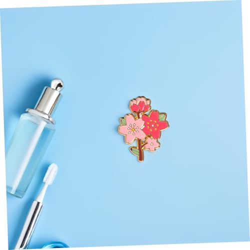 LRXIYODE 10 Stück Teiliges Kirschblüten Emaille Broschen aus Robustem Metall mit Feinem Blumenmotiv Leicht und Kompakt als Anstecknadeln für Kleidung Taschen und Accessoires im Frühling von LRXIYODE