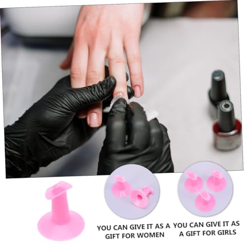 LRXIYODE 10 Stück Teiliges Kunststoff Fingerhalter Nageldesign Ständer für Frauen Ergonomisch Geformt Stabile Fixierung für DIY Nagelkunst für Kosmetikstudios Make up salons und Private von LRXIYODE