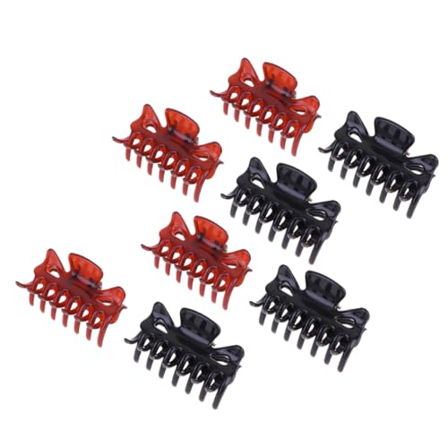 LRXIYODE 10 Stück Teiliges Langlebige Ponytail Clips aus Schwarzem und Braunem PP Material Modische Haarklammern mit Fester Fixierung Praktische Haarspangen für Frauen und Mädchen von LRXIYODE