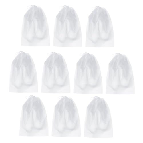 LRXIYODE 10 Stück Teiliges Non Woven Schuhbeutel mit Kordelzug Leichte Feuchtigkeitsbeständige Aufbewahrungstaschen für Schuhe und Stiefel Tragbar für Reisen Geeignet für Damen und Herren von LRXIYODE