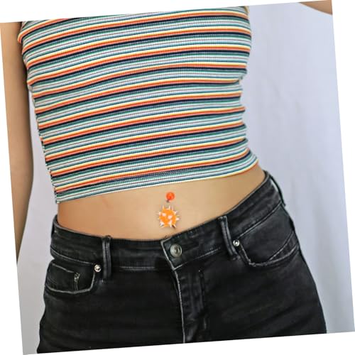 LRXIYODE 10 Stück Teiliges Silikon Bauchnabelpiercing mit Farbigen Fellbällen Leicht Hautfreundlich Langlebig Modischer Nabelring Schmuck für Frauen und Mädchen von LRXIYODE