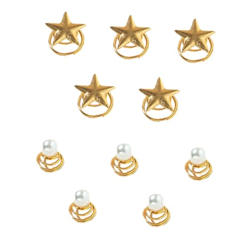 LRXIYODE 10 Stück Teiliges Spiralhaarclips aus Langlebiger Legierung mit Stern Design Hochzeits Haarschmuck für Damen Geeignet für Zeremonien Dates und Alltag Stilvolle Accessoires für von LRXIYODE