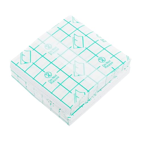 LRXIYODE 100 Stück Einweg Make Up Handpalette PU Film Mischplatte für Flüssigfoundation Concealer Lidschatten Lippenstift Praktische Make Up Mischplatte für Kosmetikerinnen Zufällige Farbe von LRXIYODE