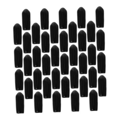 LRXIYODE 100 Stück Haarschleifen Gummischutzhüllen Endkappen Haarreifen Zubehör Langlebig Hautfreundlich DIY Haarschmuck für Haarreifen Geeignet von LRXIYODE