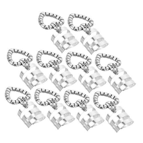 LRXIYODE 10stücke Modische Süße Haarmanschetten Im Offenen Herzdesign Für Damen Haarschmuck Für Zöpfe Und Dreadlocks Haaraccessoires Für Kreative Frisuren von LRXIYODE