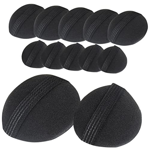 LRXIYODE 12 Stück Haarvolumen Kissen für Hochwertige Bump Pads für Haarstylings Geeignet für Dünnes und Dickes Haar für Verschiedene Frisuren Wie Dutt und Pferdeschwanz von LRXIYODE