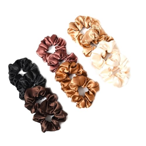 LRXIYODE 12 Stück Teiliges Einfarbiger Haargummis aus Elastische Haarschleifen für Damen und Mädchen Langlebige Pferdeschwanzhalter mit Einfachem Design Vielseitiges Haarschmuck Accessoire von LRXIYODE