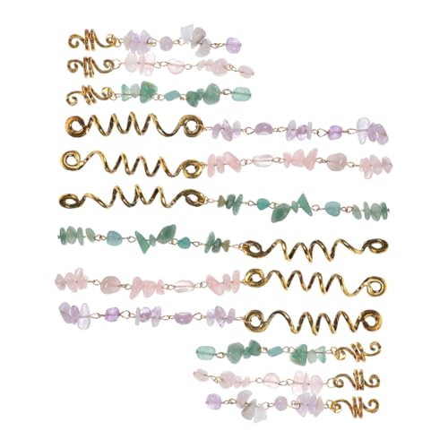 LRXIYODE 12 Stück Teiliges Ethnischer Haarbänder mit Zopfringen und Haarschmuck Langlebige Flechtperlen für Zöpfe und Dreadlocks Vielseitig Einsetzbar für Partys Hochzeiten und Alltag für von LRXIYODE