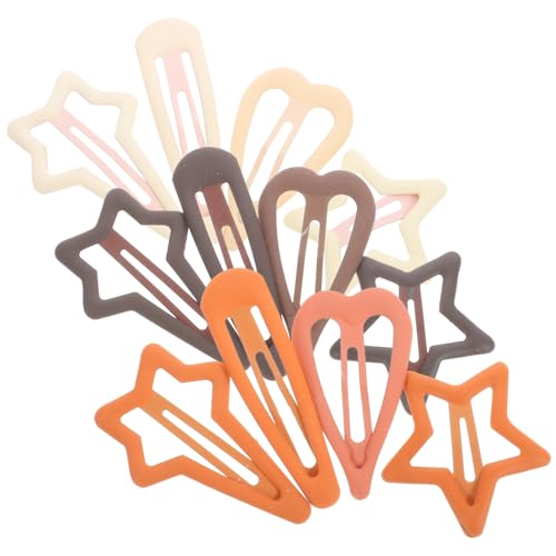 LRXIYODE 12 Stück Teiliges Haarklammern Damen Sternförmige Rutschfeste Haarspangen in Farbverlauf Vielseitig für Dünnes Haar Modisches Haarschmuck accessoire für Alltag und Party von LRXIYODE