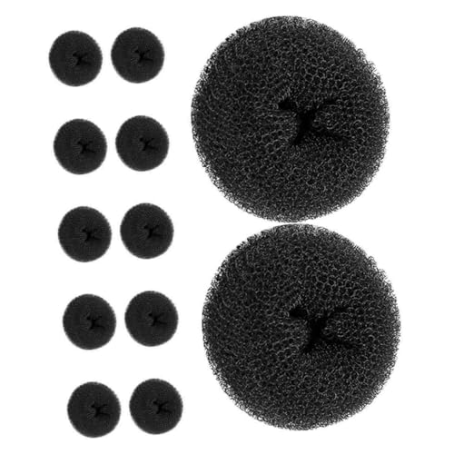 LRXIYODE 12 Stück Teiliges Haarknoten Kleiner Elastischer Donut Bun Former DIY Haarstyling Tool für Frauen Schnelles und Sicheres Styling Reisefreundlich für Büro und Alltag von LRXIYODE