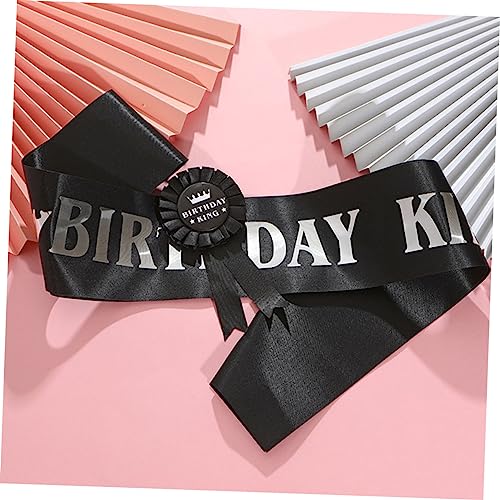 LRXIYODE 12 Stück Teiliges Party Pin mit Blumenbroschen Dekorative Geburtstagsnadeln in Schwarz und Blau mit Gold Weißschrift für Foto requisiten und Gastgeschenke bei Geburtstagsfeiern von LRXIYODE