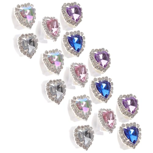 LRXIYODE 15 Stück Teiliges Abnehmbare Glasschuhclips mit Strassverzierung Dekorative Schuhschnallen für Damen Vielseitiger Schuhschmuck für Party Hochzeit und Alltag Sicher Zufällige Farbe von LRXIYODE