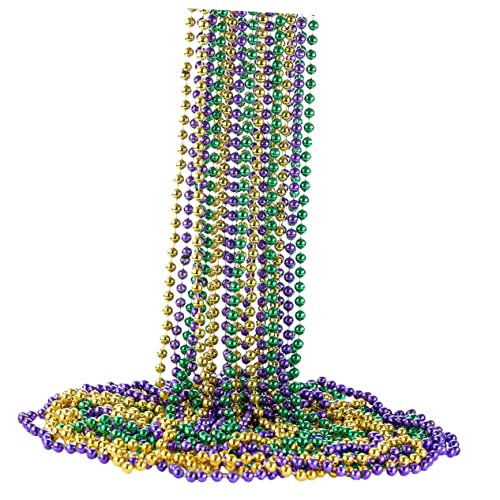 LRXIYODE 15 Stück Teiliges Mardi Gras Perlenkette Bunte Party Halsketten mit Mexikanischem Karneval Design Farbenfrohe Schmuckkette für Festliche Kostüme und Feierlichkeiten von LRXIYODE