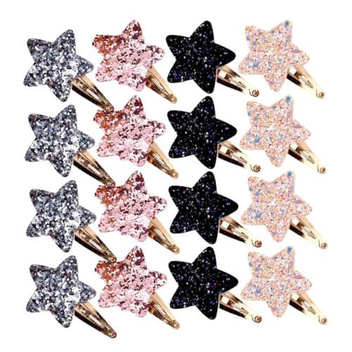 LRXIYODE 16 Stück Teiliges Stern Haarspangen aus Metall für Damen und Mädchen Sanfter Griff Haarschonend Langlebig und Rutschfest Perfekter Haarschmuck für Alltag und Besondere Anlässe von LRXIYODE